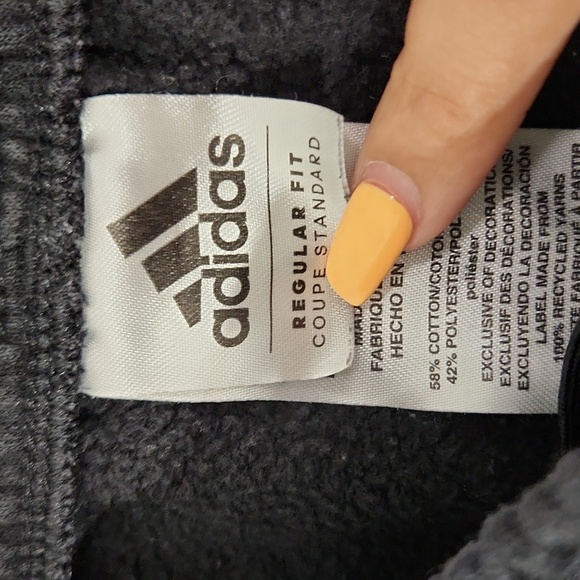Adidas Black Sweatpants Relaxed Fit Joggers - Picture 3 of 5